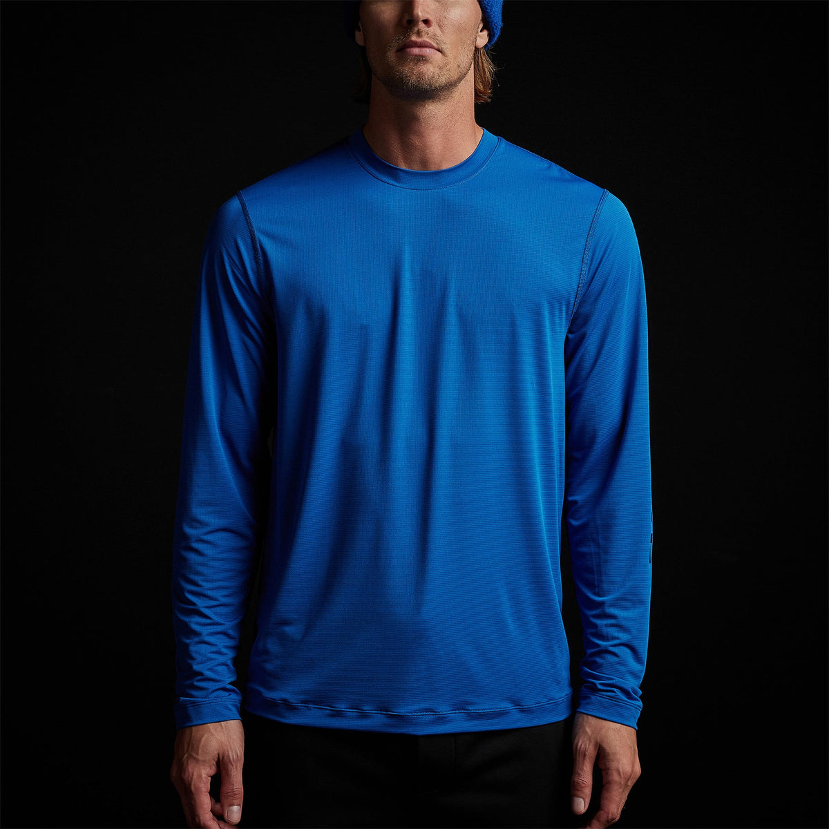 Long Sleeve Jersey Crew in Baltic Blue | James Perse Los Angeles