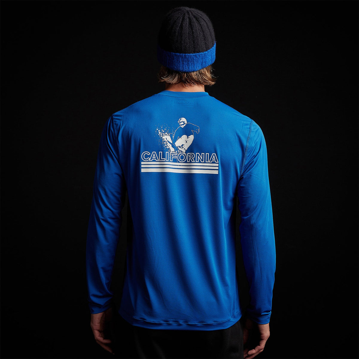 Long Sleeve Jersey Crew in Baltic Blue | James Perse Los Angeles