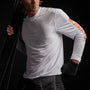 Long Sleeve Jersey Crew in White | James Perse Los Angeles