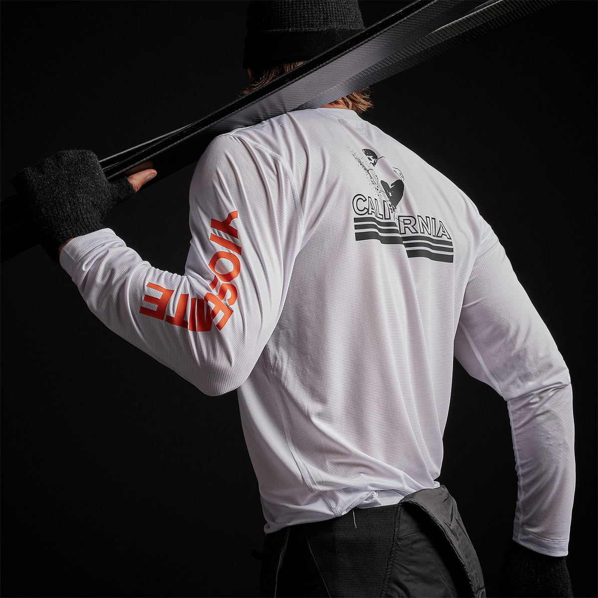 Long Sleeve Jersey Crew in White | James Perse Los Angeles