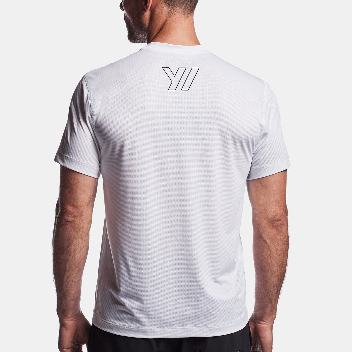 Y/OSEMITE Perforated Performance Tee In White | James Perse Los Angeles