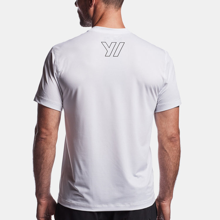 Y/OSEMITE Perforated Performance Tee In White | James Perse Los Angeles