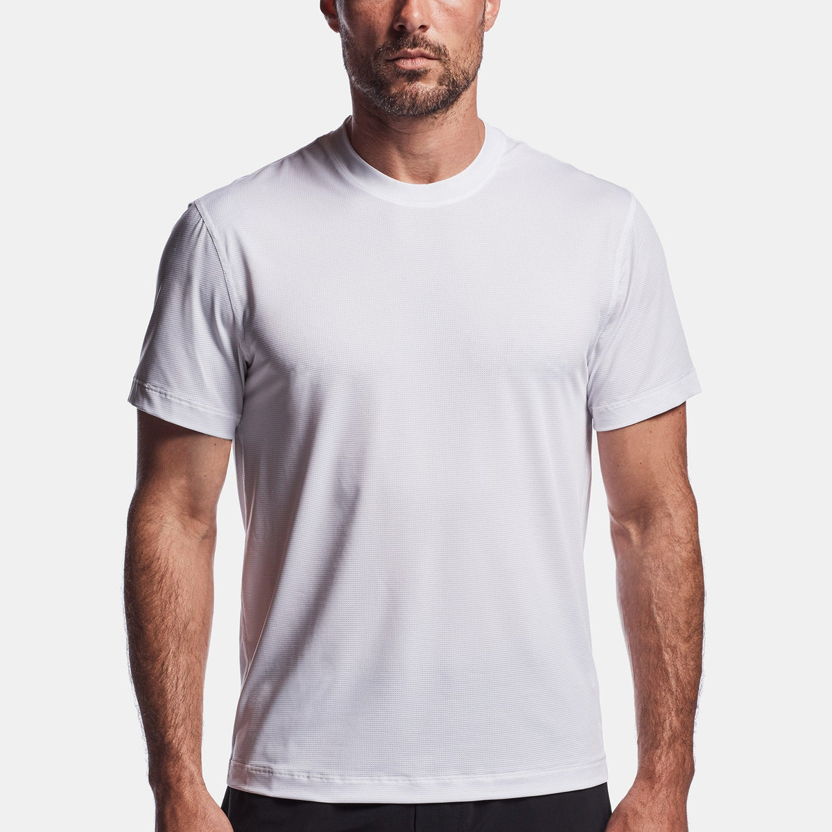 Y/OSEMITE Perforated Performance Tee In White | James Perse Los Angeles