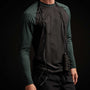 Y/OSEMITE Colorblock Performance Raglan In Black/Bamboo | James Perse Los Angeles