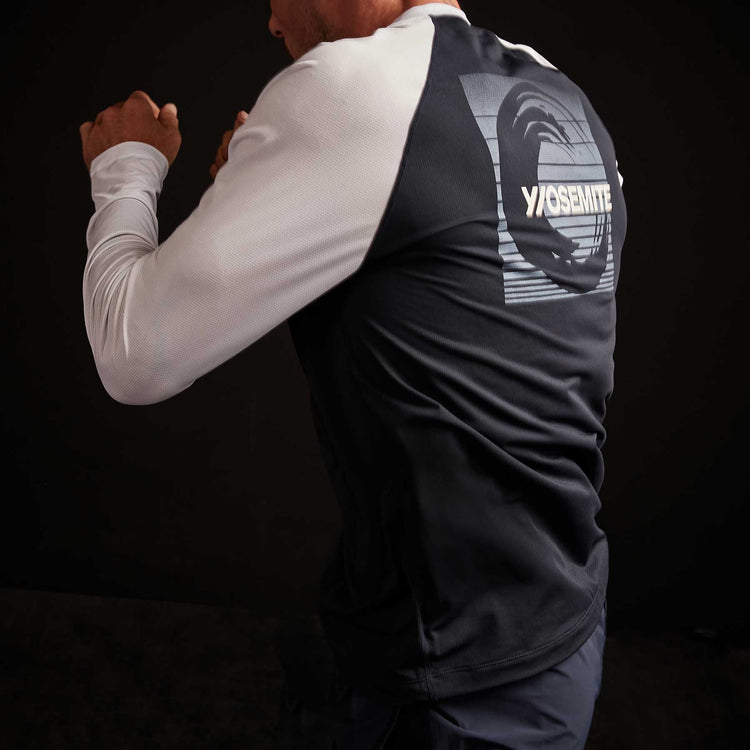 Y/OSEMITE Colorblock Performance Raglan - Deep/White | James Perse Los Angeles