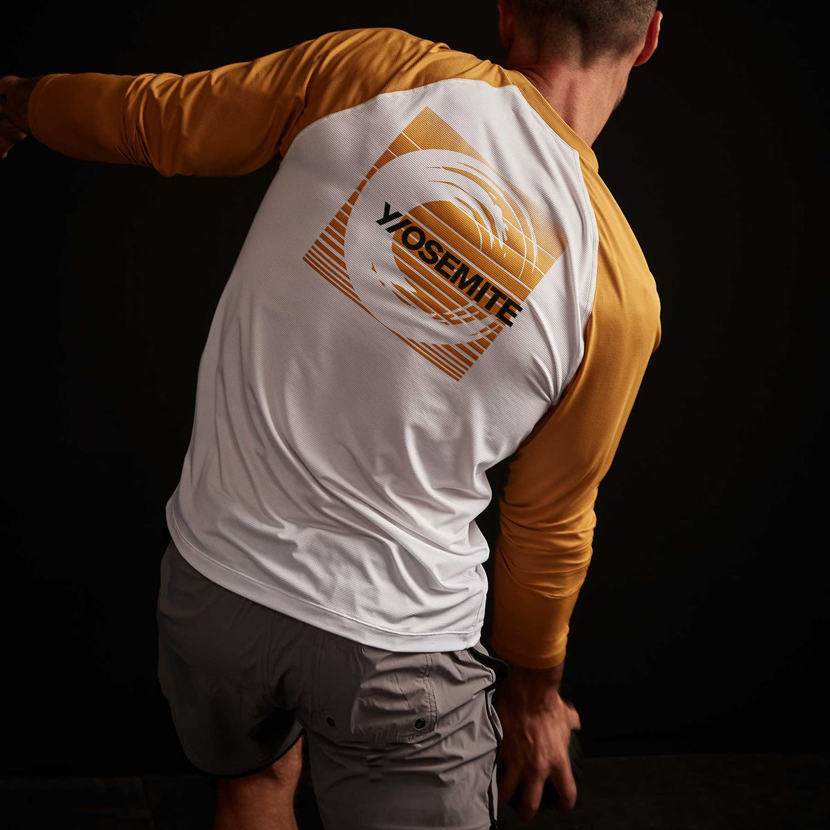Y/OSEMITE Colorblock Performance Raglan - White/Solar | James Perse Los Angeles