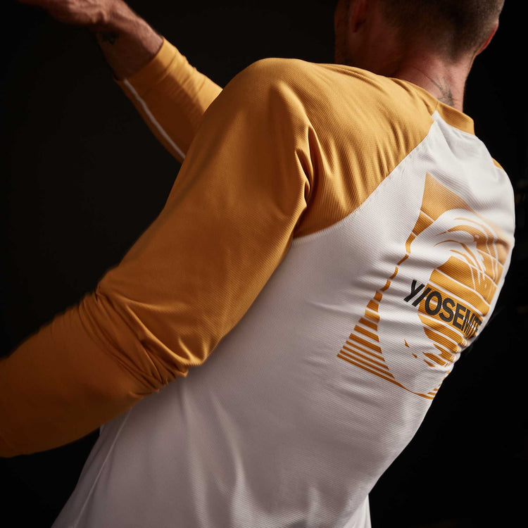 Y/OSEMITE Colorblock Performance Raglan - White/Solar | James Perse Los Angeles