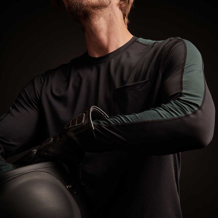 Y/OSEMITE Mountain Graphic Tee - Black/Bamboo | James Perse Los Angeles
