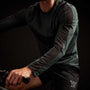 Y/OSEMITE Graphic Striped Performance Tee - Bamboo/Black | James Perse Los Angeles