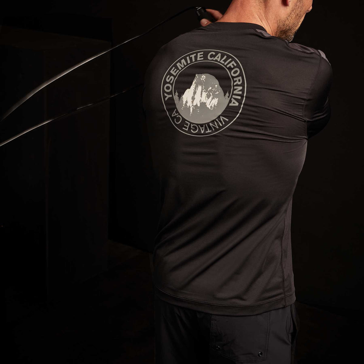 Y/OSEMITE California Graphic Tee - Black/Slate | James Perse Los Angeles