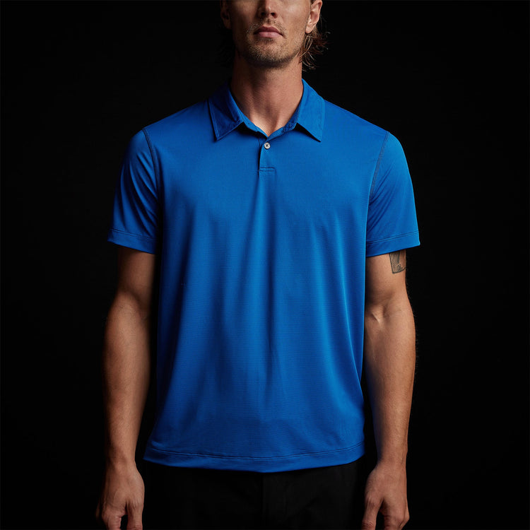 Performance Knit Polo in Baltic Blue | James Perse Los Angeles