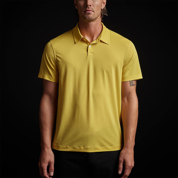 Performance Knit Polo in Zest | James Perse Los Angeles
