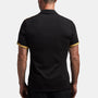 Y/OSEMITE Shoulder Stripe Performance Polo In Black | James Perse Los Angeles