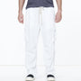 Contrast Waist Cargo Pant in White | James Perse Los Angeles