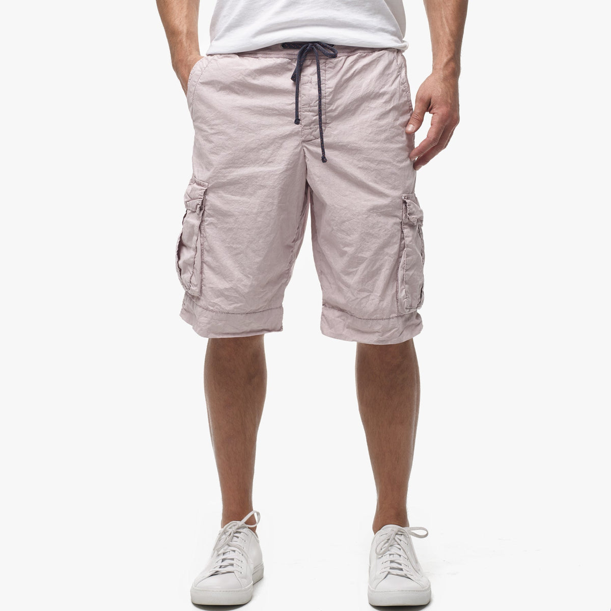 Cargo Short W/Embroidery in Calamine Pigment | James Perse Los Angeles