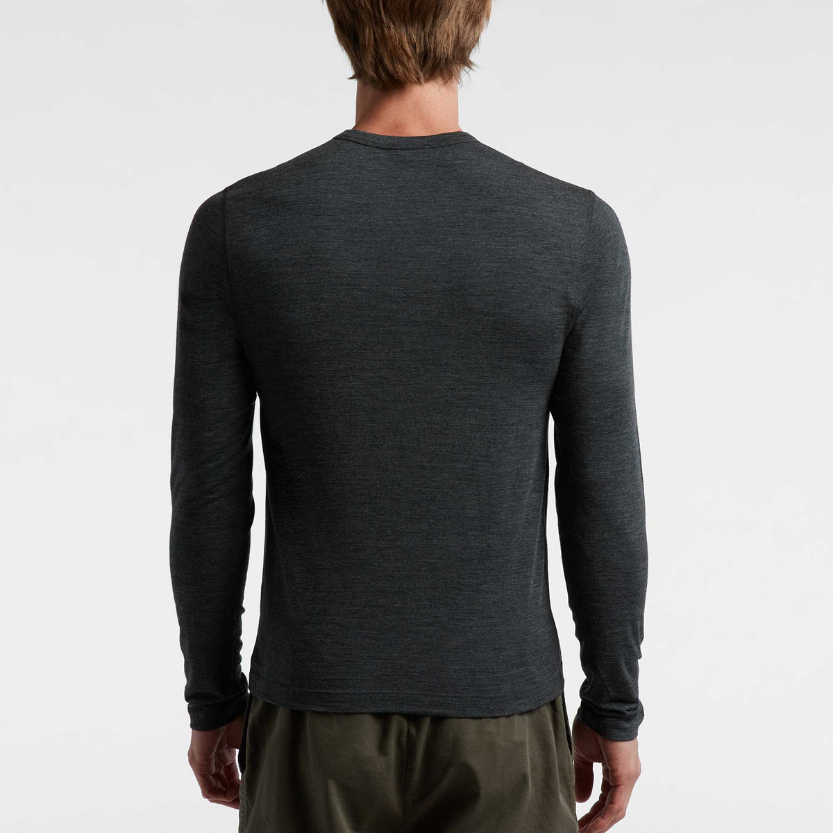 Wool Crew Neck - Heather Charcoal | James Perse Los Angeles