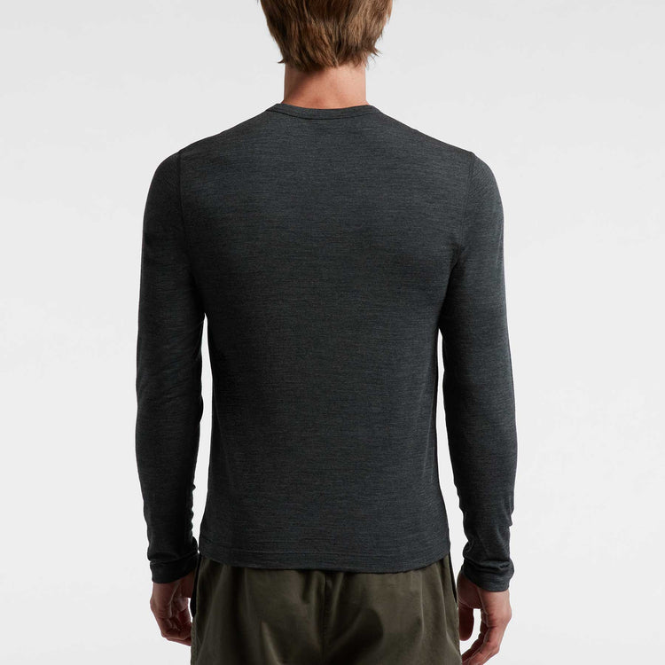 Wool Crew Neck - Heather Charcoal | James Perse Los Angeles