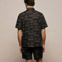 Palm Printed Shirt in Black/Light Olive Pigment | James Perse Los Angeles
