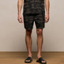 Palm Printed Short in Black/Light Olive Pigment | James Perse Los Angeles