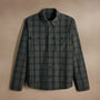 Poly Wool Twill Shirt Jacket  in Charcoal/Black | James Perse Los Angeles