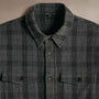 Poly Wool Twill Shirt Jacket  in Charcoal/Black | James Perse Los Angeles