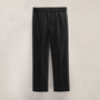 Wool Cashmere Flannel Side Piping Pant in Black | James Perse Los Angeles FLAT