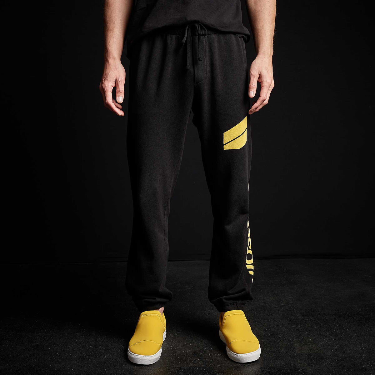 Y/OSEMITE French Terry Sweatpant in Black | James Perse Los Angeles