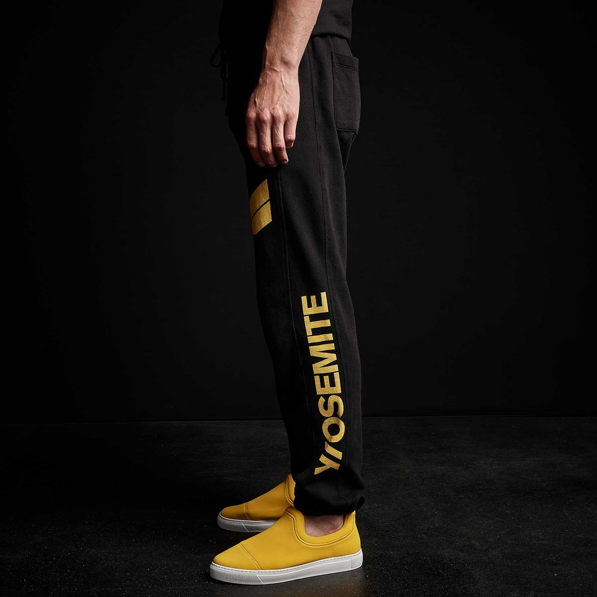 Y/OSEMITE French Terry Sweatpant in Black | James Perse Los Angeles