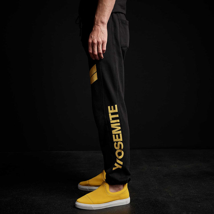 Y/OSEMITE French Terry Sweatpant in Black | James Perse Los Angeles