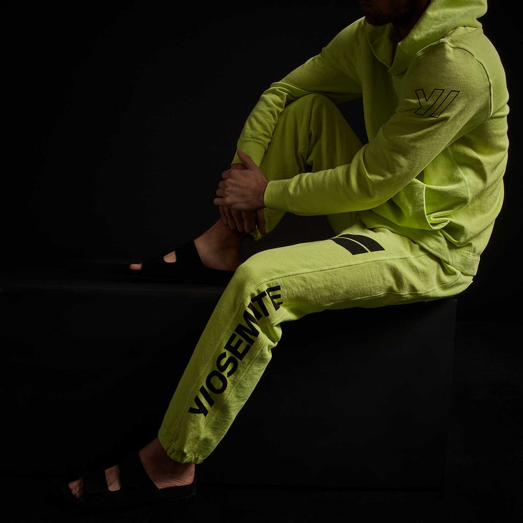 Y/OSEMITE French Terry Sweatpant - Bright Neon/Black | James Perse Los Angeles