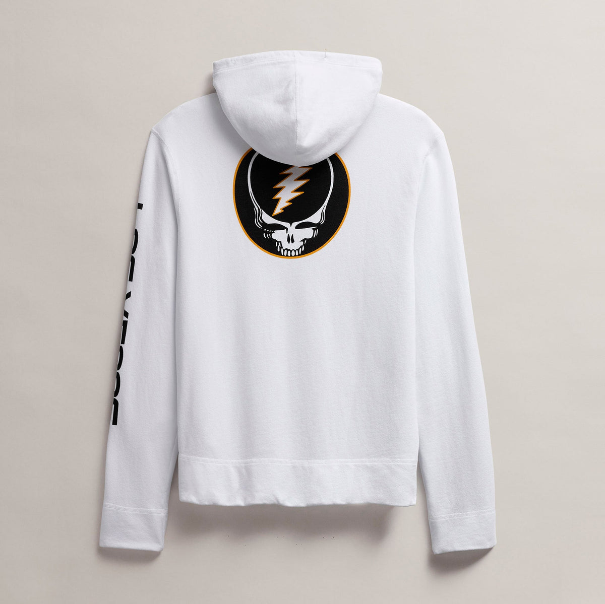 Men's Fleece Full Zip Grateful Dead in White/Cadmium | James Perse Los Angeles