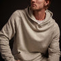 Classic French Terry Hoody - Heather Grey/Maroon | James Perse Los Angeles