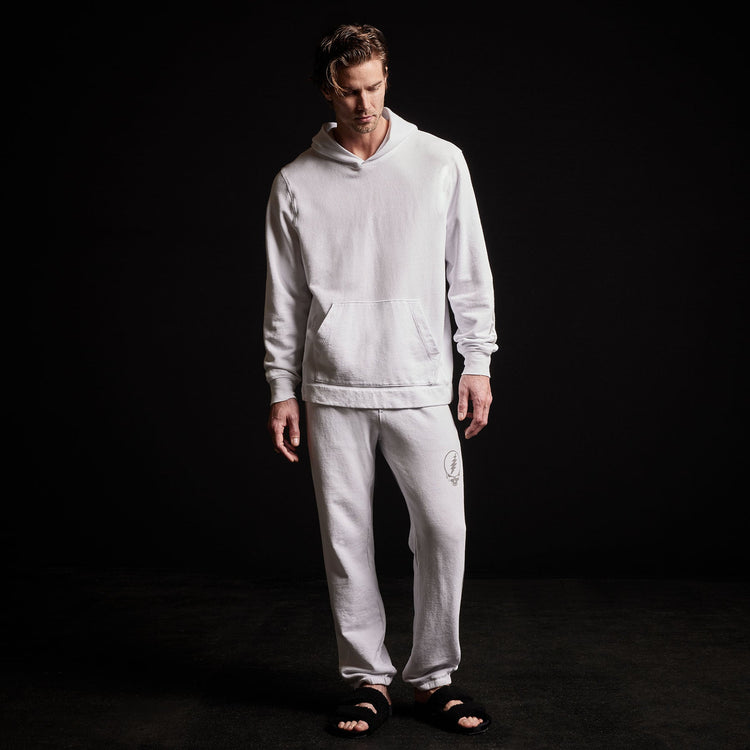 Grateful Dead Hoodie in White/Grey | James Perse Los Angeles