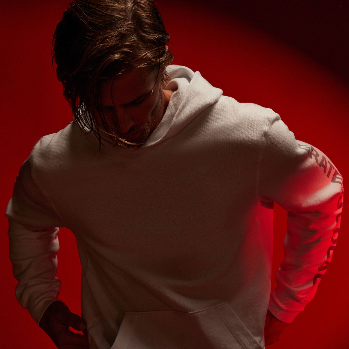 Grateful Dead Hoodie in White/Grey | James Perse Los Angeles