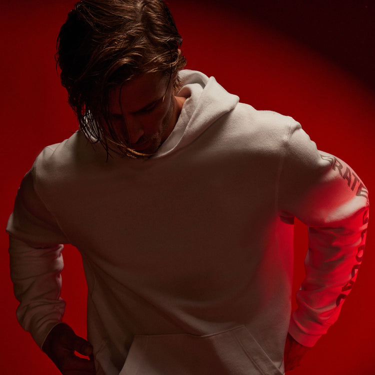 Grateful Dead Hoodie in White/Grey | James Perse Los Angeles