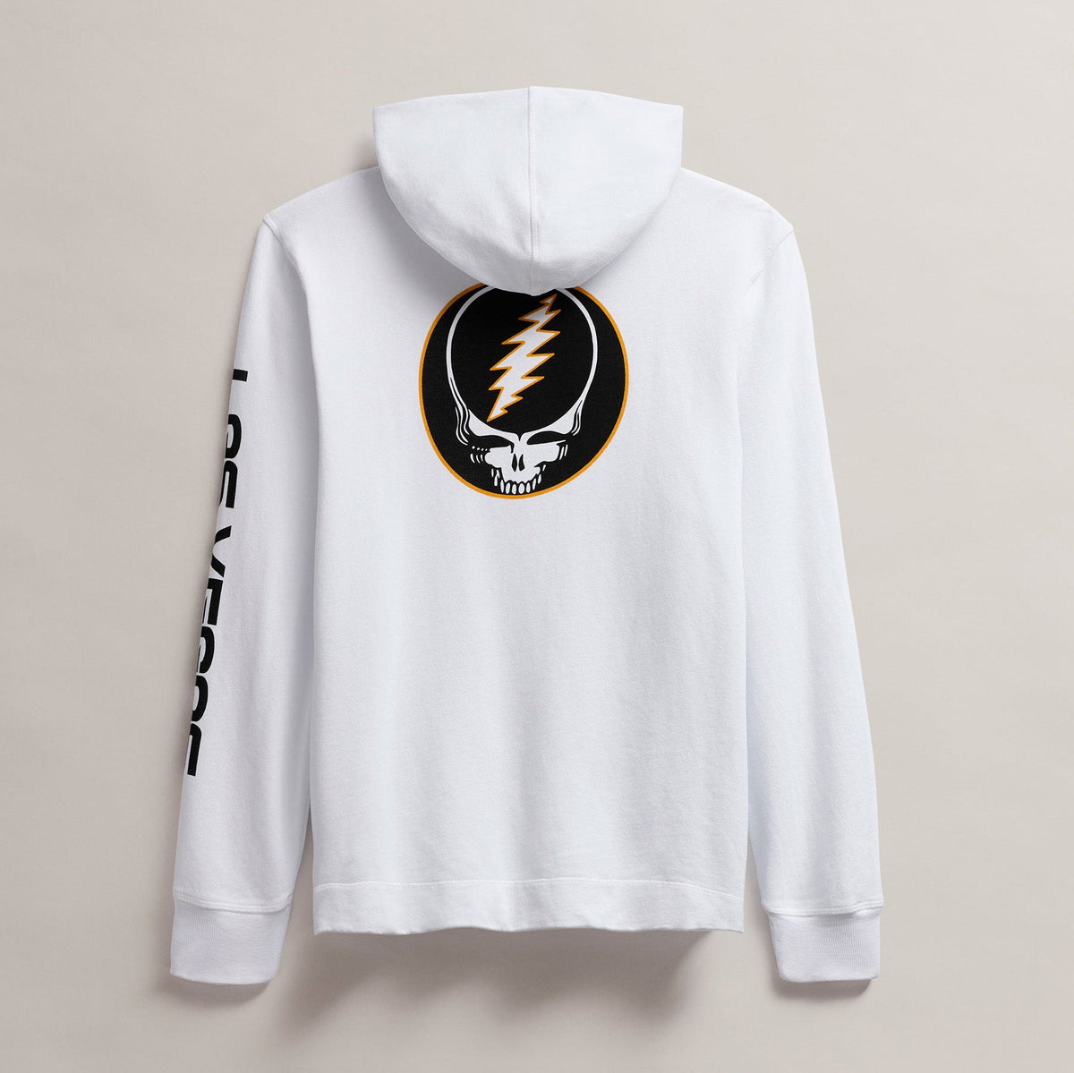 Men's Grateful Dead Pullover Hoodie in White/Cadmium | James Perse Los Angeles