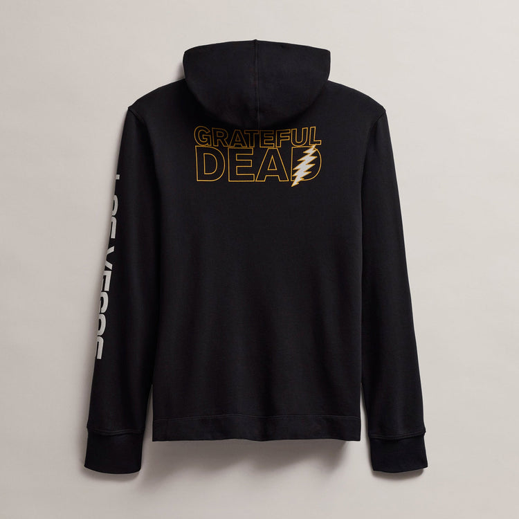 Men's Grateful Dead Pullover Hoodie in Black/Cadmium | James Perse Los Angeles
