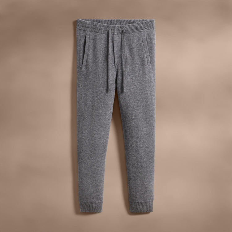 Recycled Cashmere Trucker Pant with Pockets in Heather Grey | James Perse Los Angeles