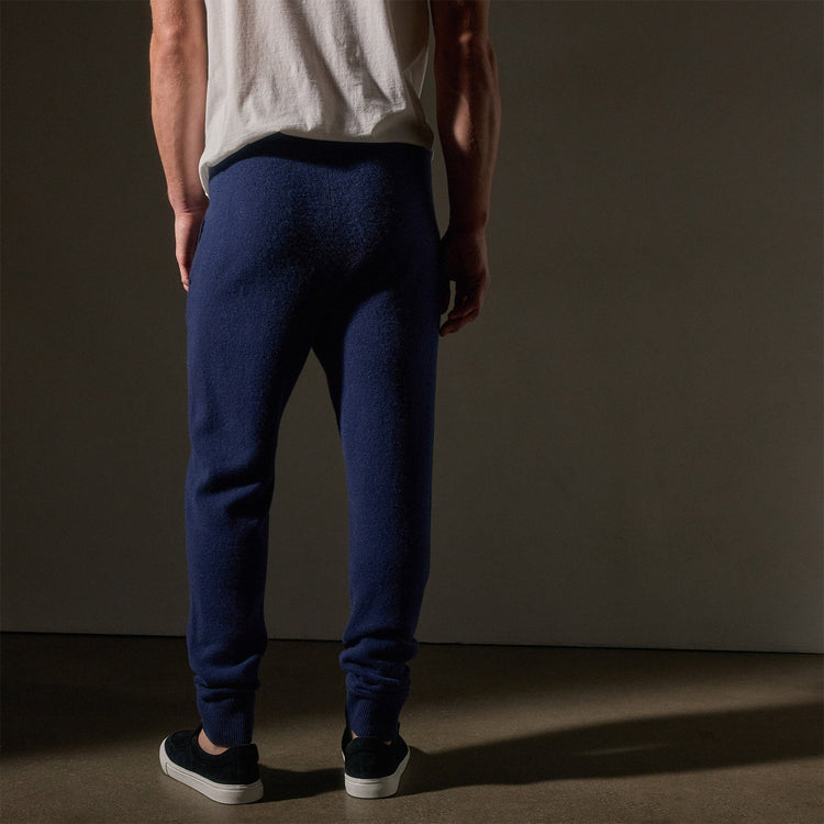 Recycled Cashmere Trucker Pant with Pockets  in Royal Blue | James Perse Los Angeles
