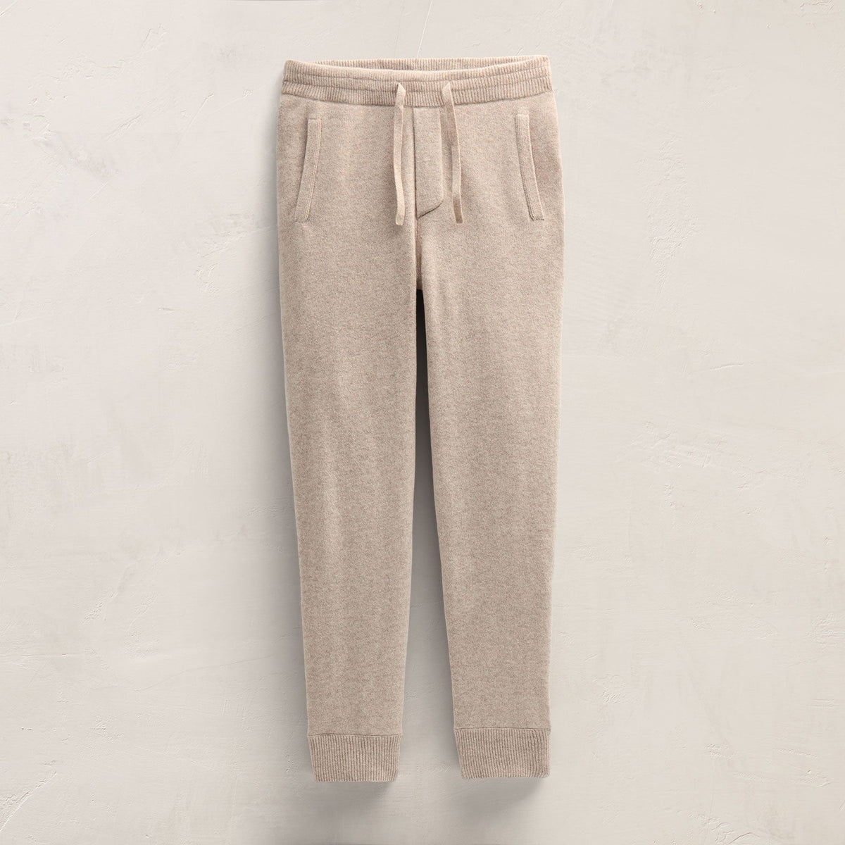 Recycled Cashmere Track Pant With Pockets in Stone | James Perse Los Angeles FLAT
