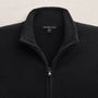 Recycled Cashmere Full Zip Sweater in Black | James Perse Los Angeles FLAT