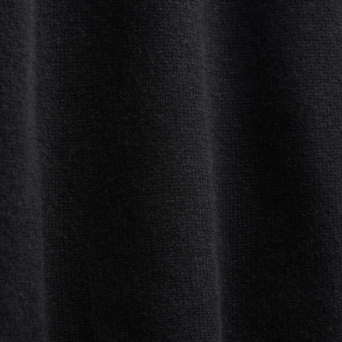 Recycled Cashmere Full Zip Sweater in Black | James Perse Los Angeles FLAT