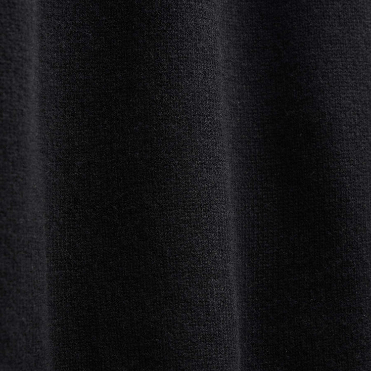 Recycled Cashmere Full Zip Sweater in Black | James Perse Los Angeles FLAT