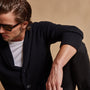 Shawl Collar Button Up Cardigan in Black | James Perse Los Angeles