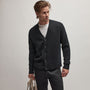 Recycled Cashmere Cardigan in Black | James Perse Los Angeles