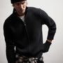 Recycled Cashmere Cardigan in Black | James Perse Los Angeles