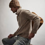 Recycled Cashmere Cardigan in Coyote | James Perse Los Angeles