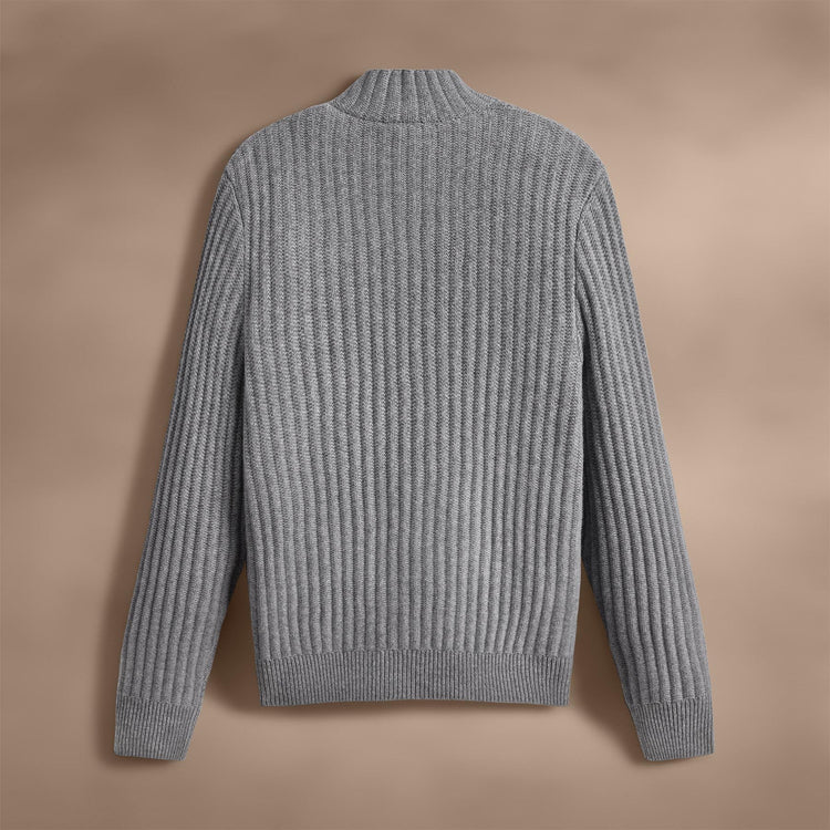 Recycled Cashmere Cardigan in Heather Grey | James Perse Los Angeles