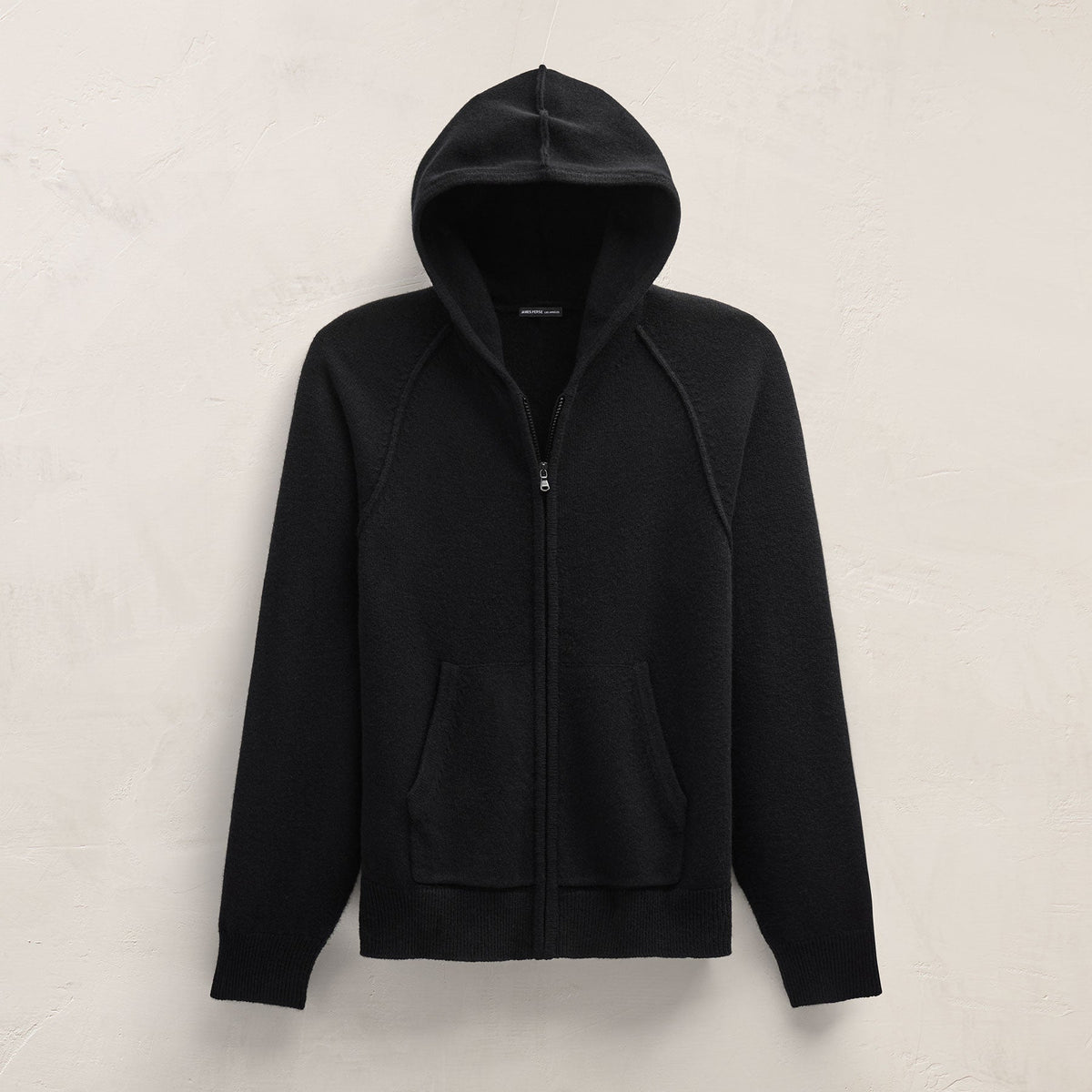 Recycled Cashmere Jacket in Black | James Perse Los Angeles FLAT