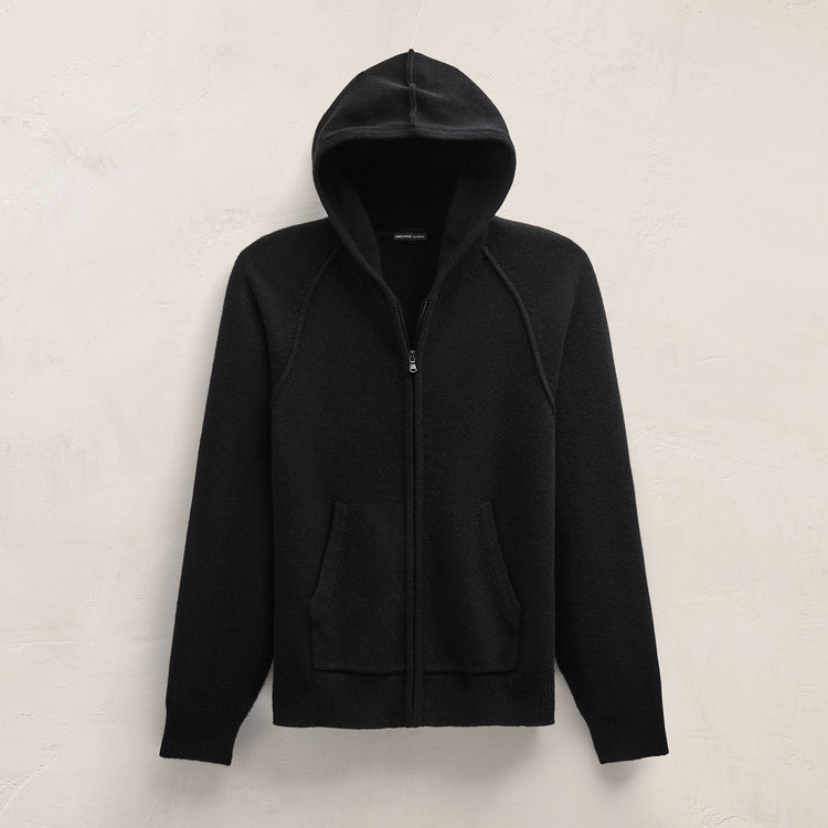 Recycled Cashmere Jacket in Black | James Perse Los Angeles FLAT